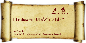Lindwurm Ulászló névjegykártya